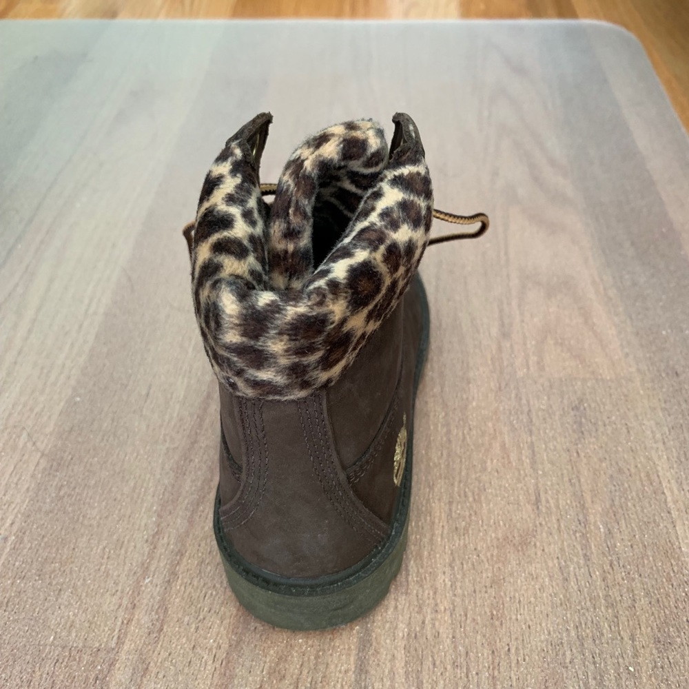 Timberland Waterproof Leopard Print Boots - Picture 3 of 5